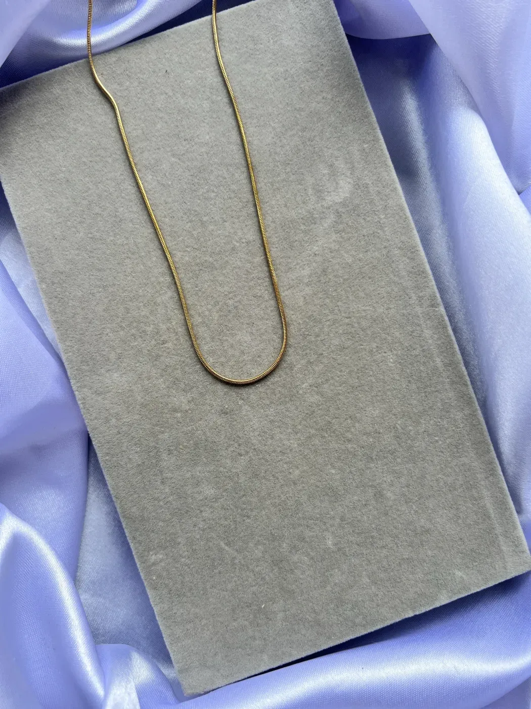 Round snake chain gold 1