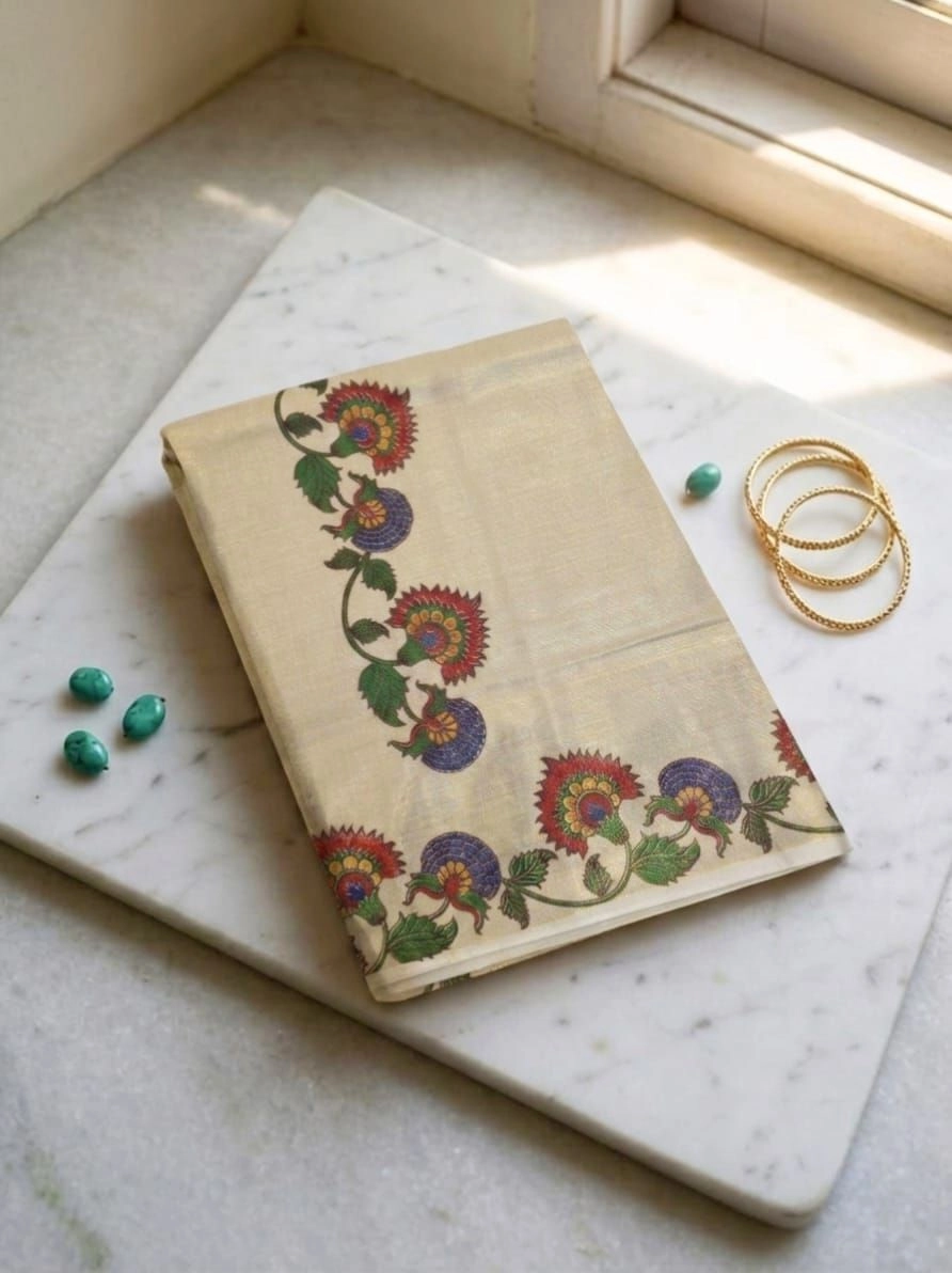 Kasavu-Inspired Set Mundu