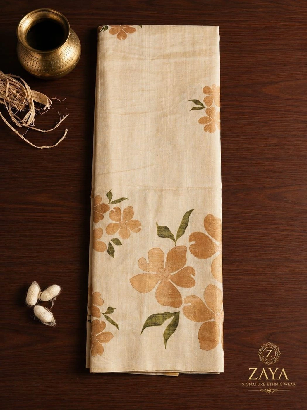 Linen-Tissue Blend Saree
