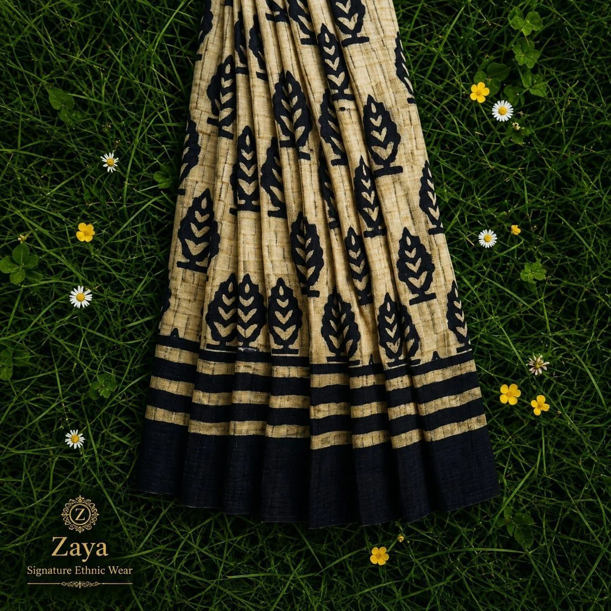 Terra leaf saree