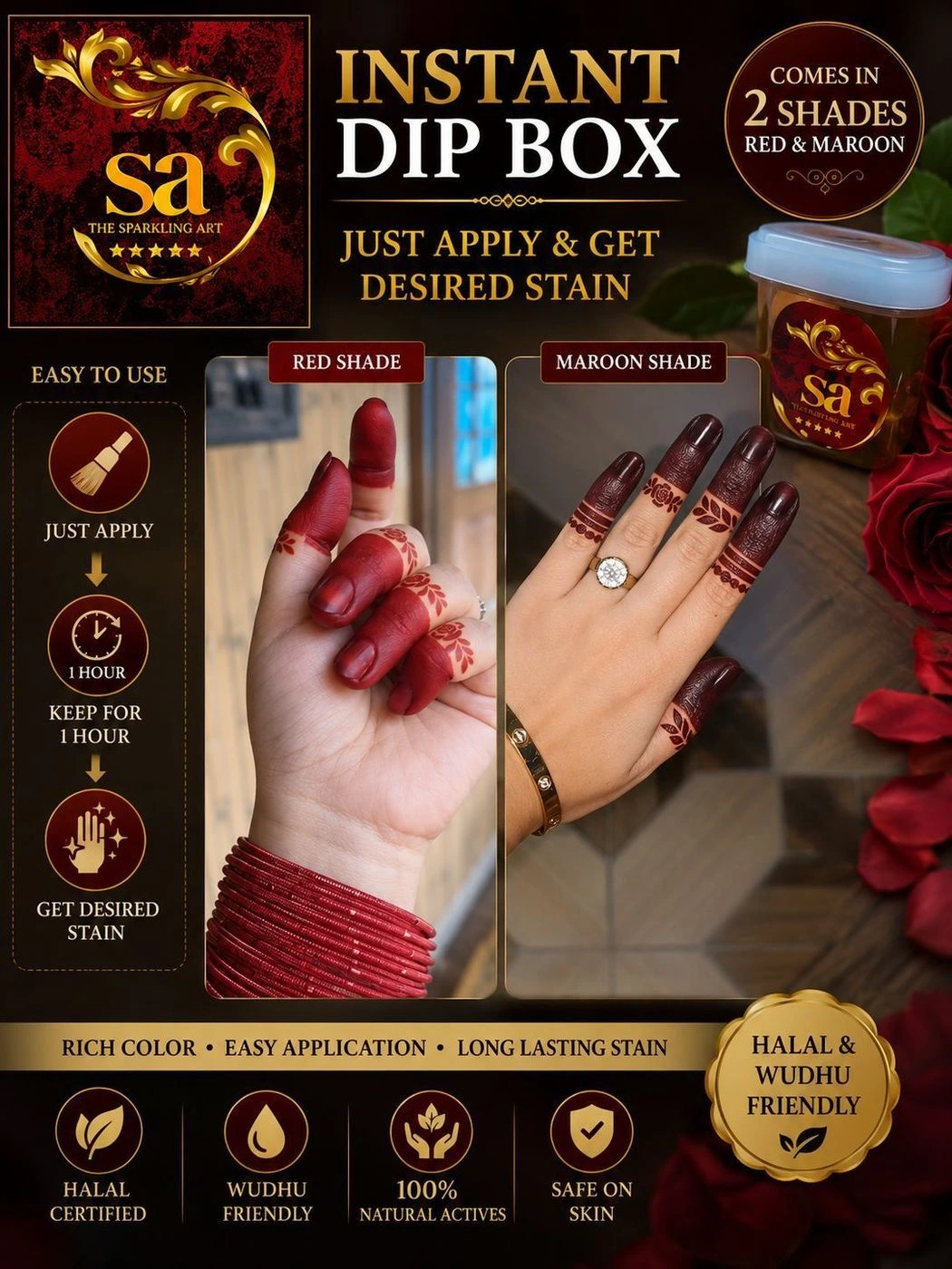 Instant Dip Box (Maroon)