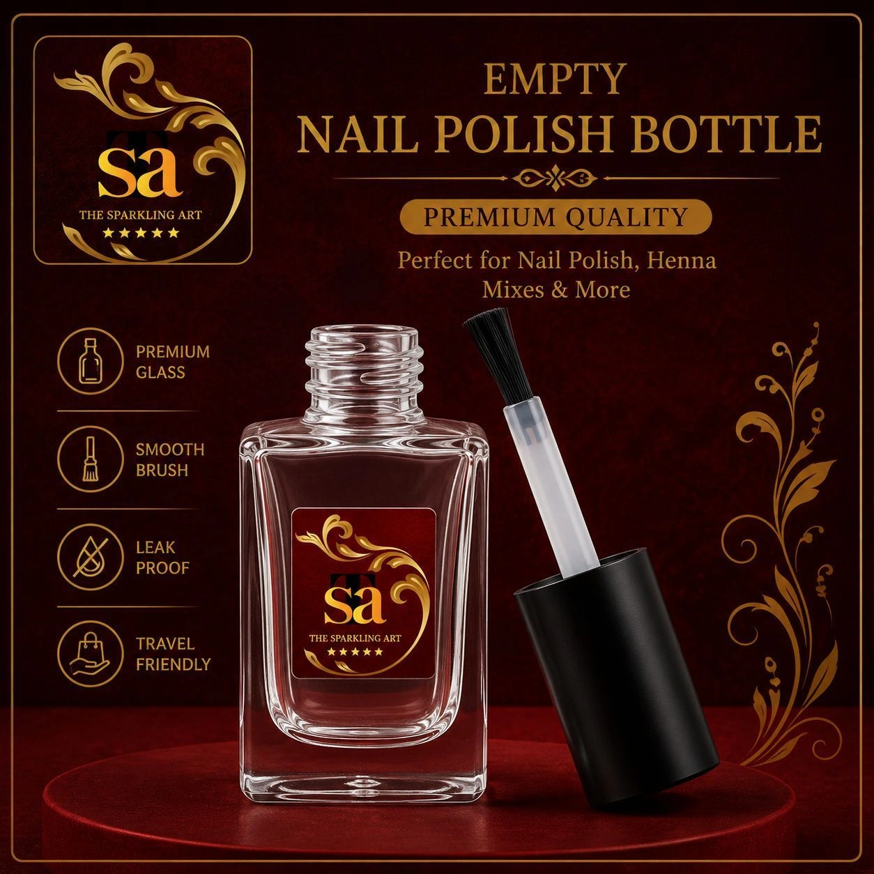 (1000) Empty Nail Polish Bottles