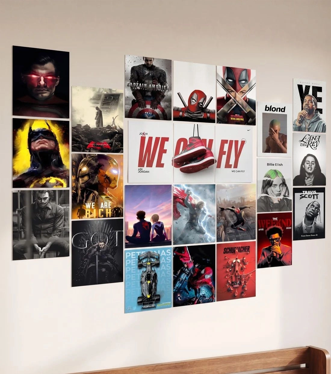 All In one Fan wall Setup | 24- Piece of A4 size