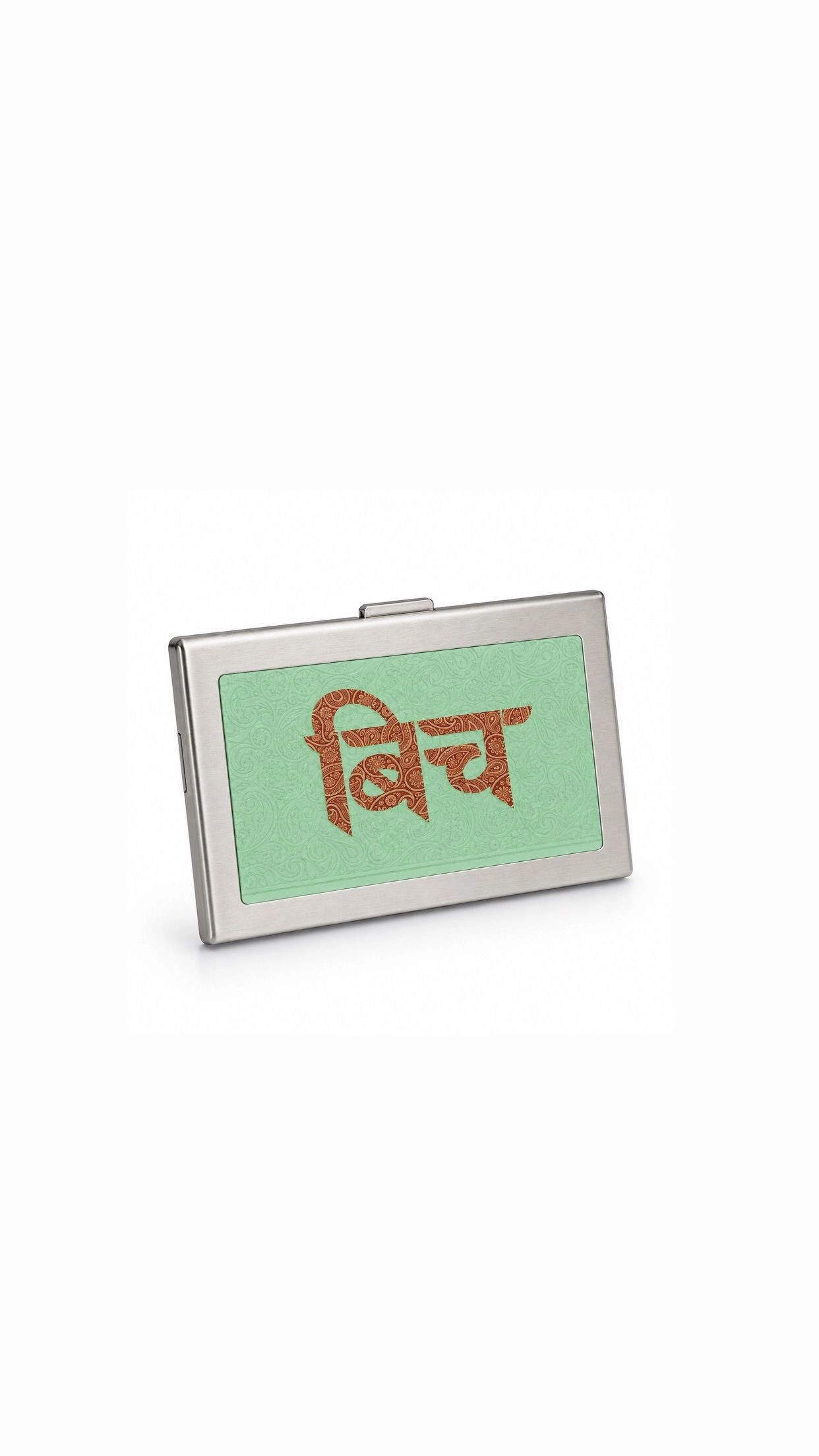 B I T C H | CLASSIC  METAL WALLET | SILVER 1