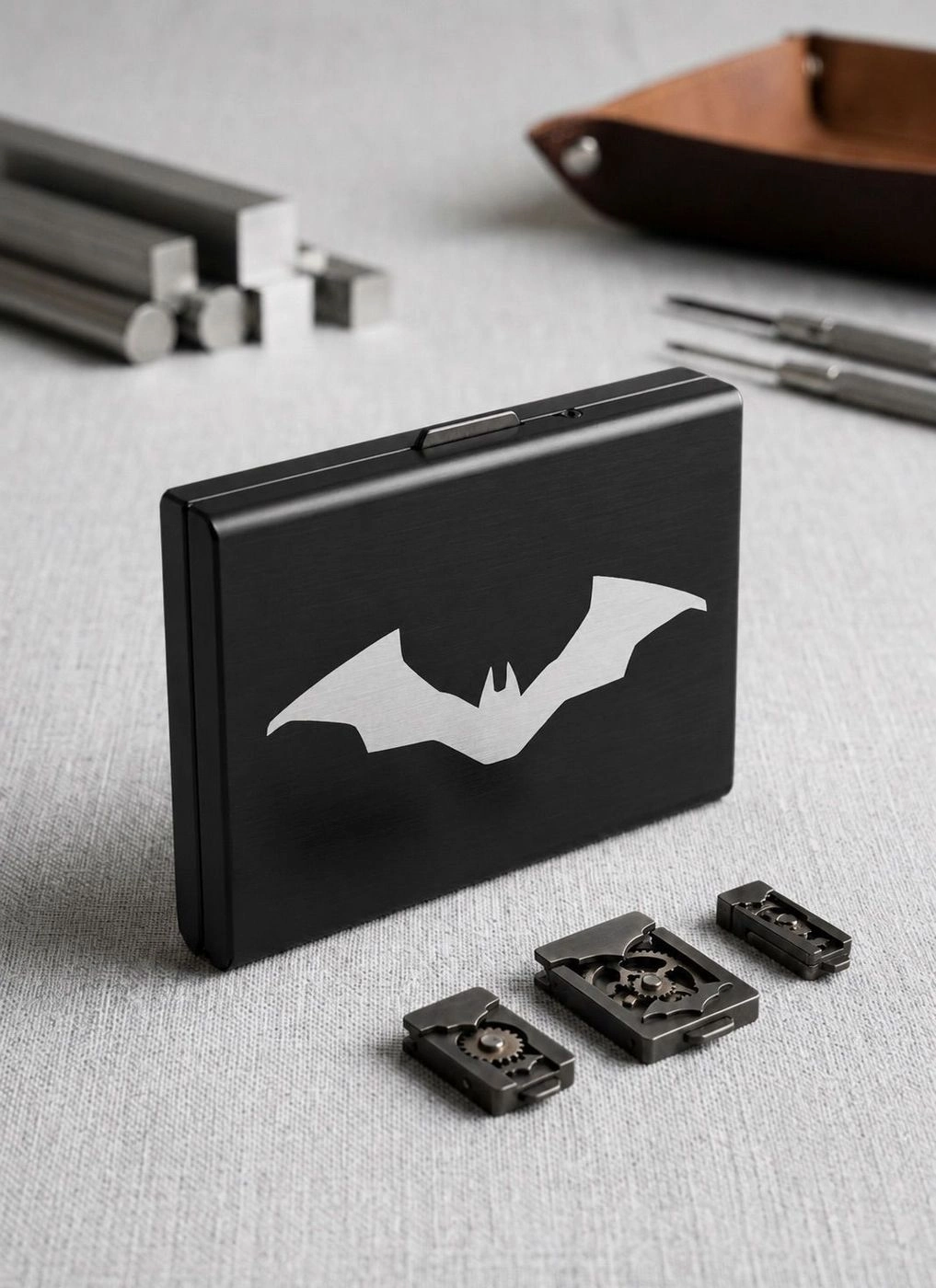 BAT EDITION | CLASSIC  METAL WALLET | BLACK