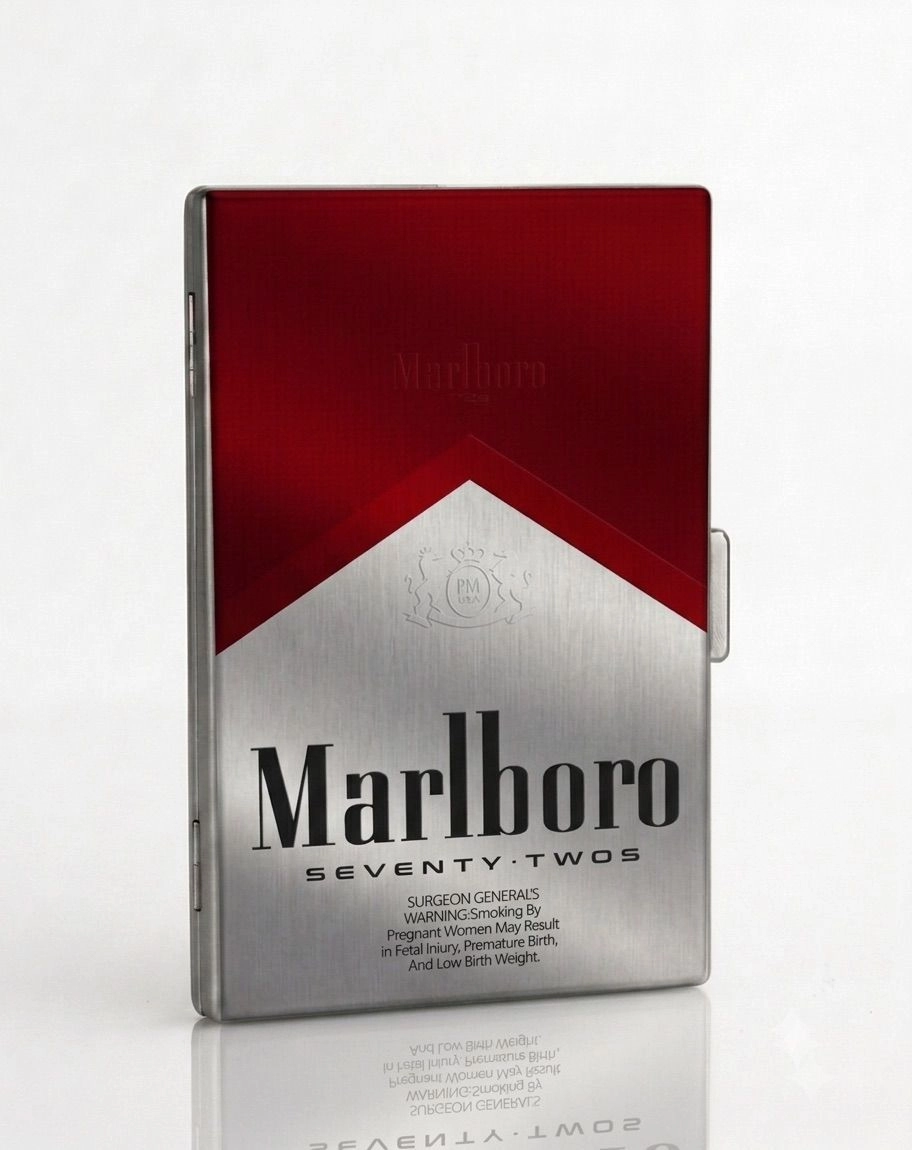Marlbolo EDITION | CLASSIC  METAL WALLET | SILVER