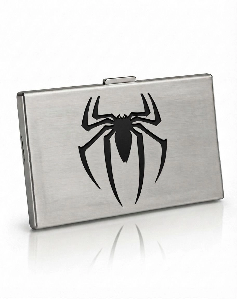 SPIDER | CLASSIC METAL WALLET | SILVER