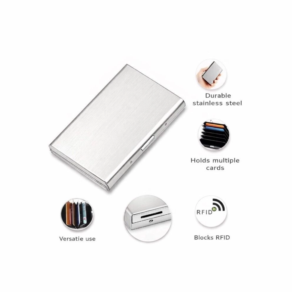 BORN TO BE ICONIC | CLASSIC METAL WALLET | SILVER 3