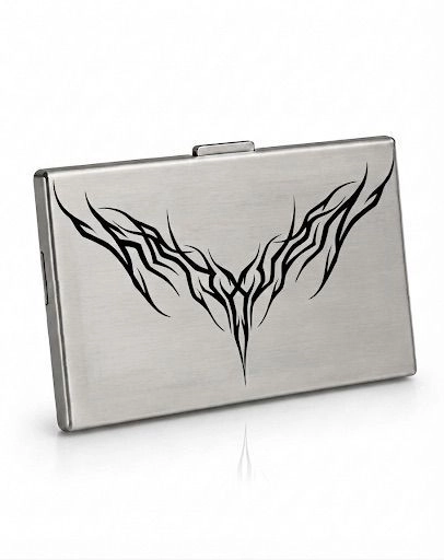 V Aesthetic | CLASSIC METAL WALLET | SILVER 1