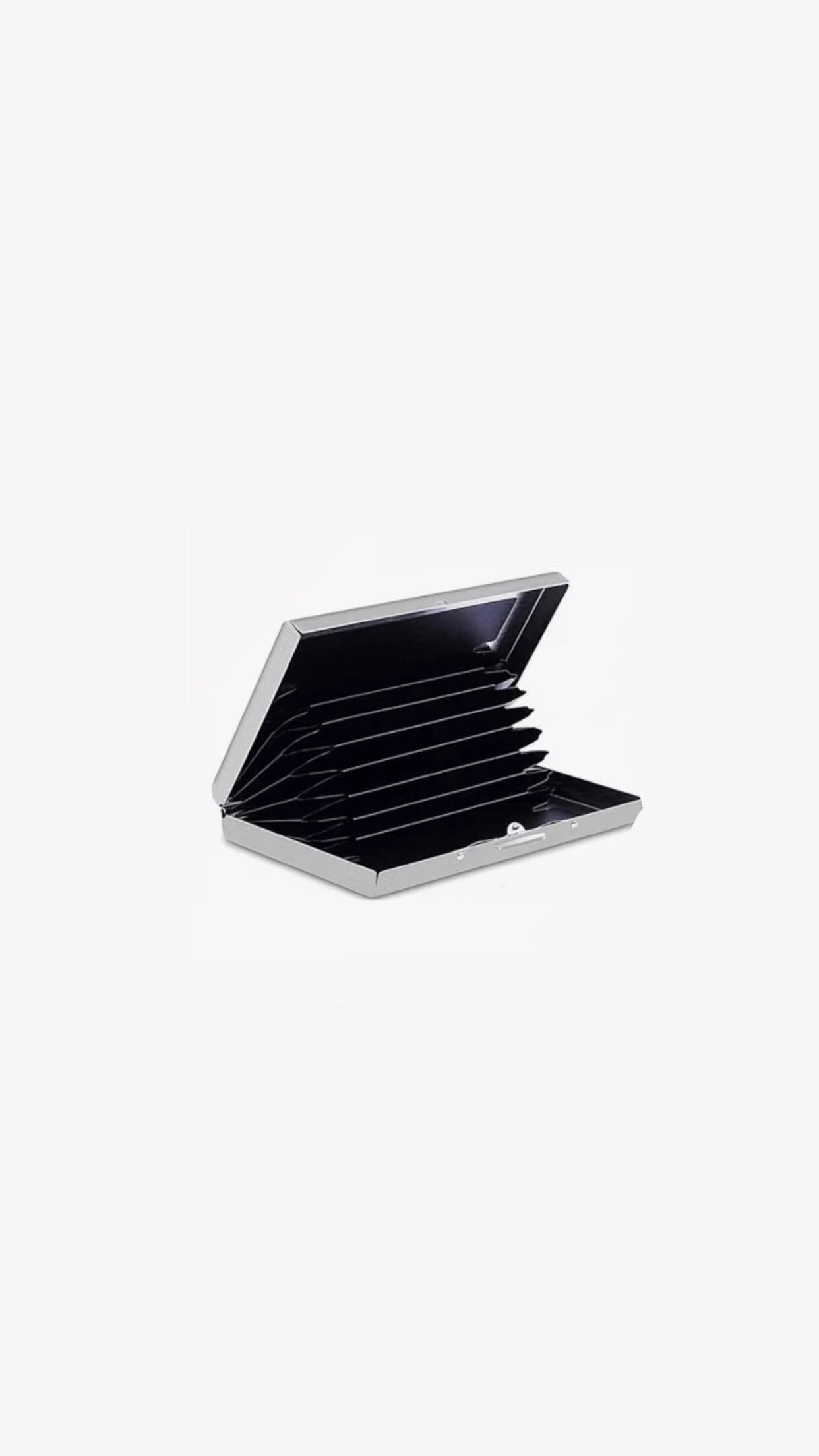 B I T C H | CLASSIC  METAL WALLET | SILVER 2