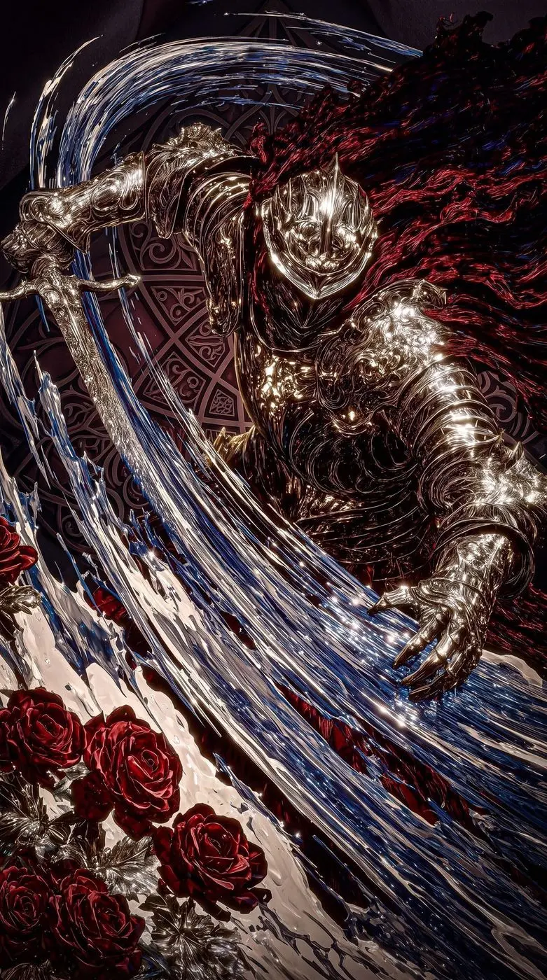 CRIMSON ROSE KNIGHT | POSTER A3 | 2