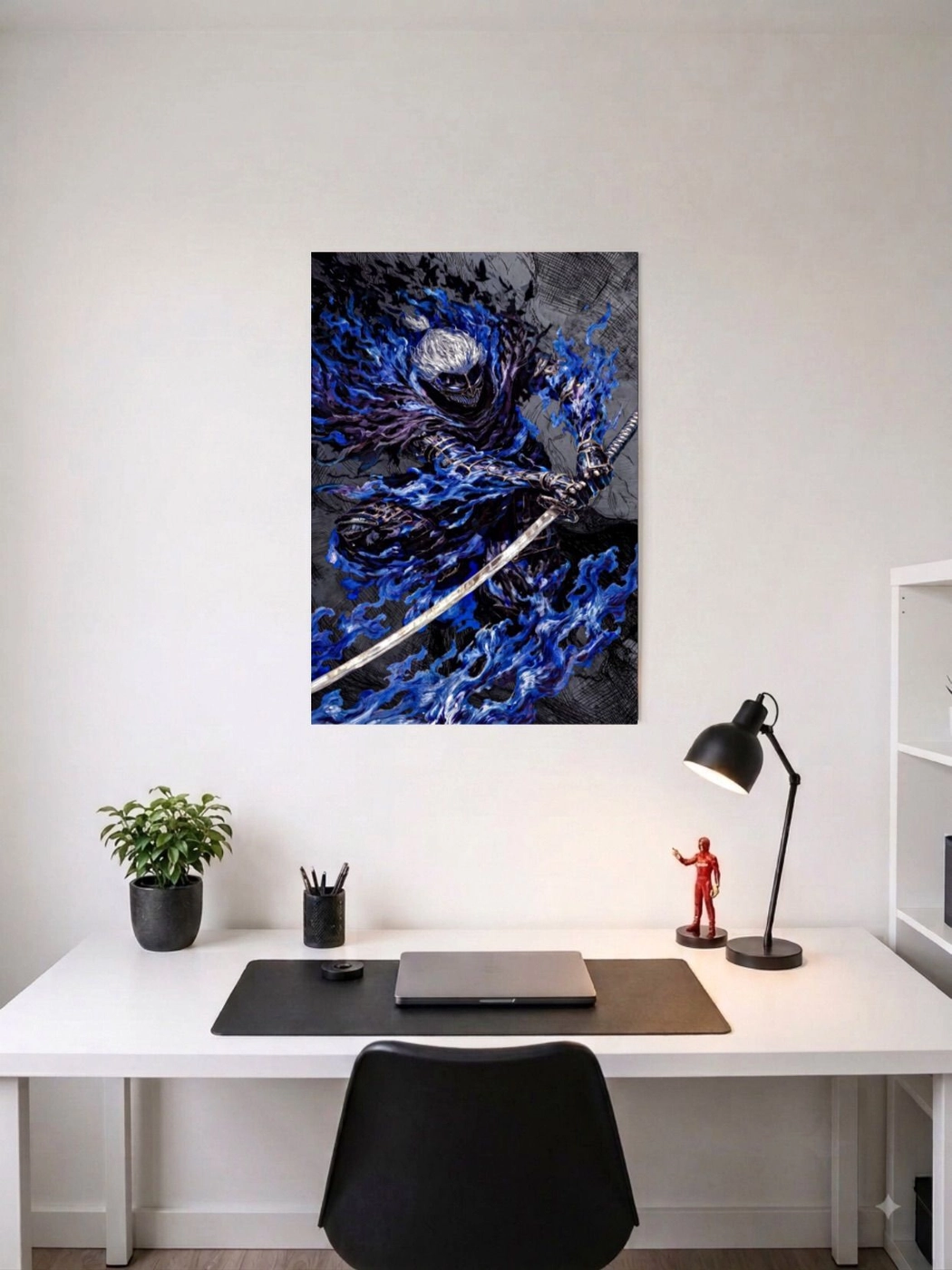 BLUE FLAME WARRIOR | POSTER A3 | 1