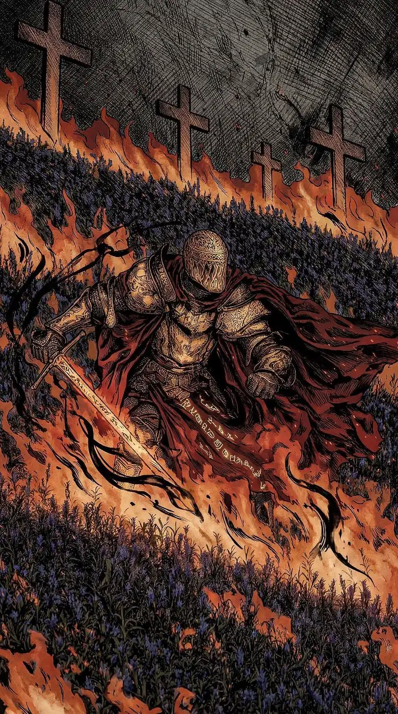 Knight of the Burning Crosses | POSTER A3 | 2