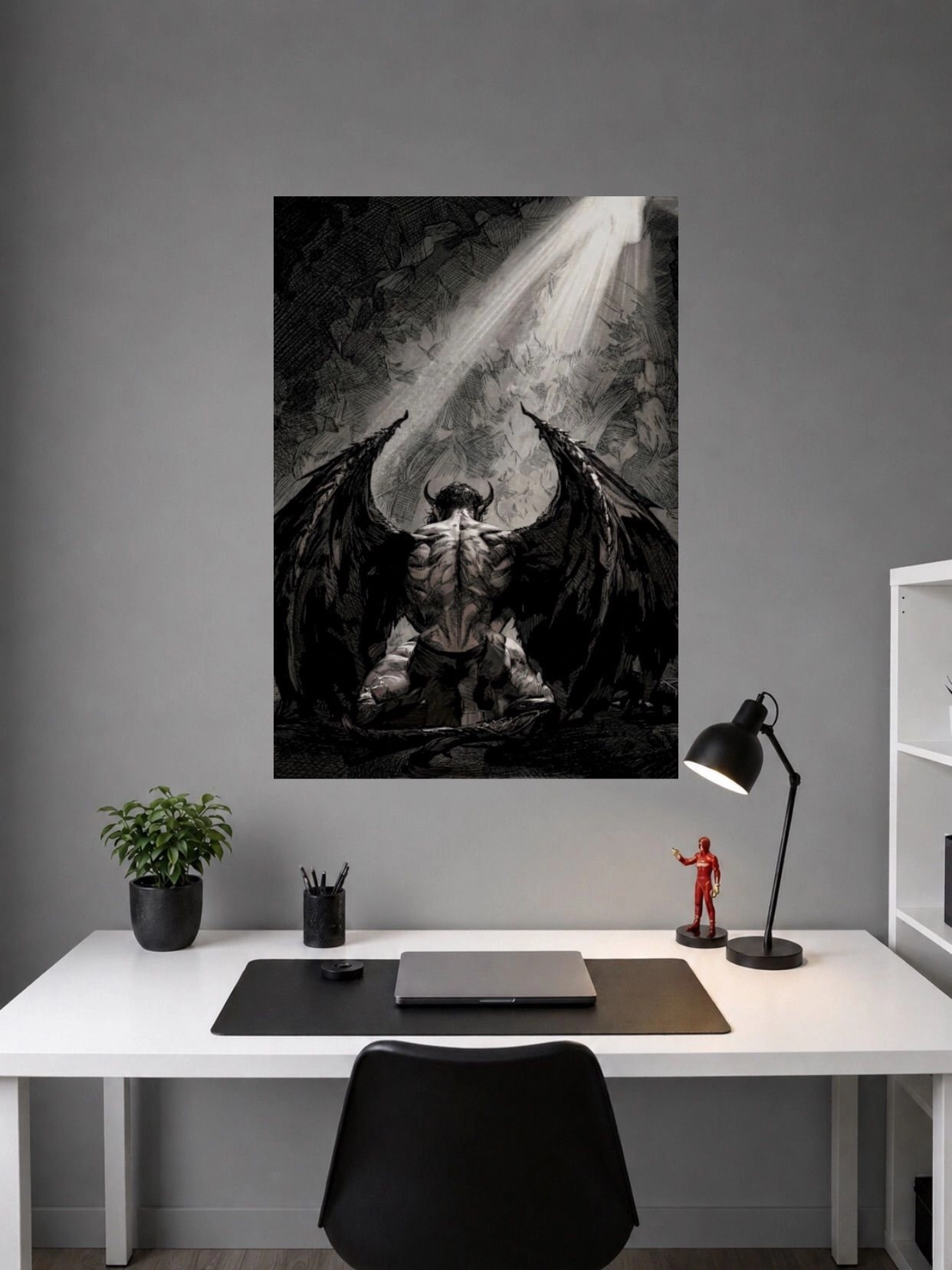 THE KNEELING DEMON | POSTER A4 | 1