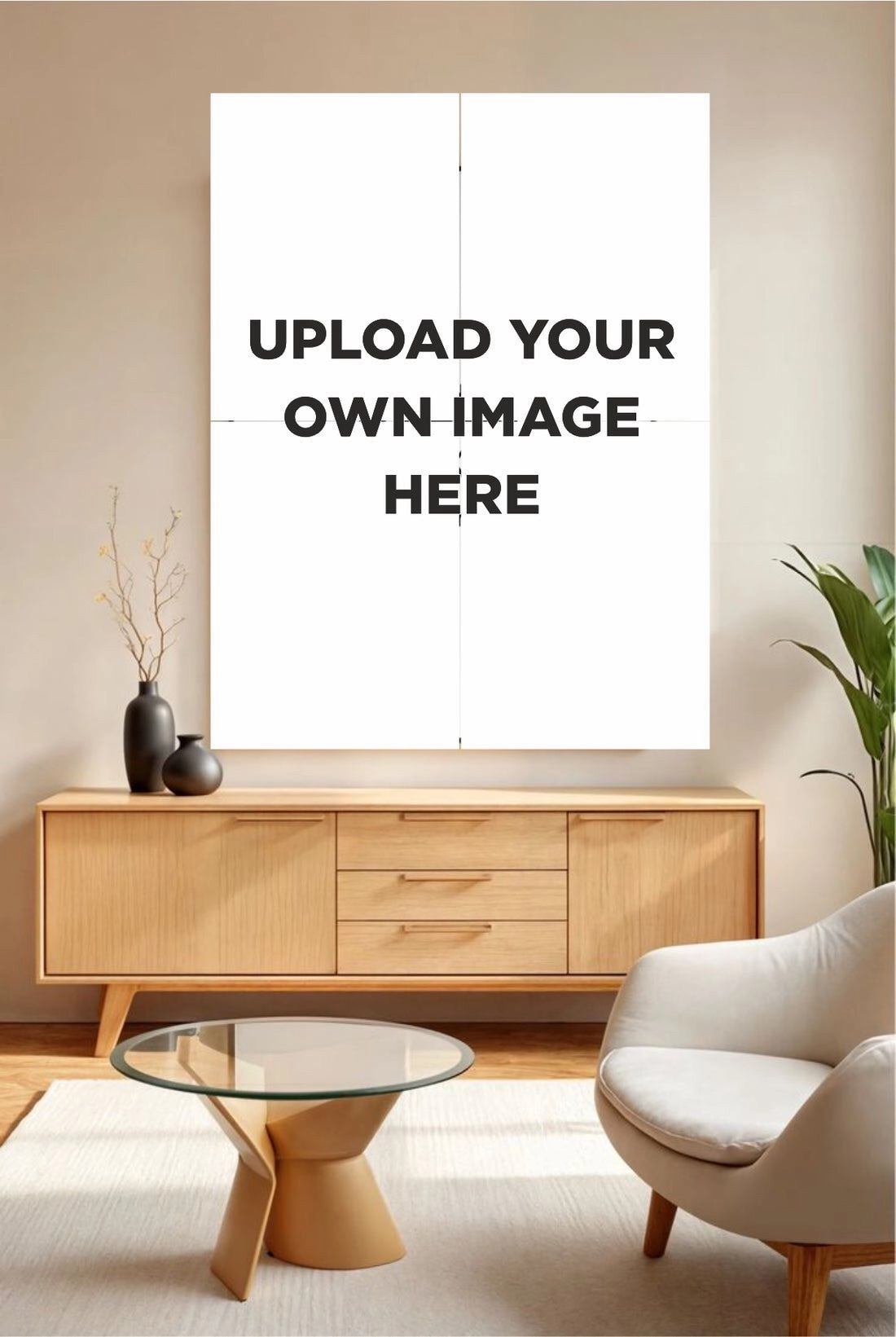 Customize Your Wall – 4-Piece Split Art Set (2×2 Grid) 1