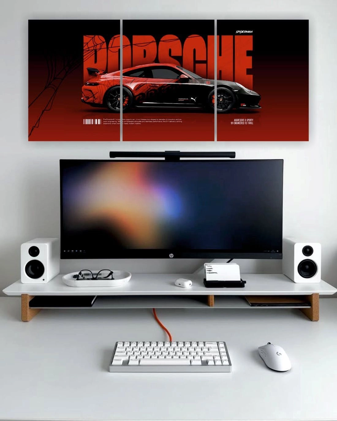 Porsche Spider-Man Edition | 3 Pannel Poster | A4 SIZE 1