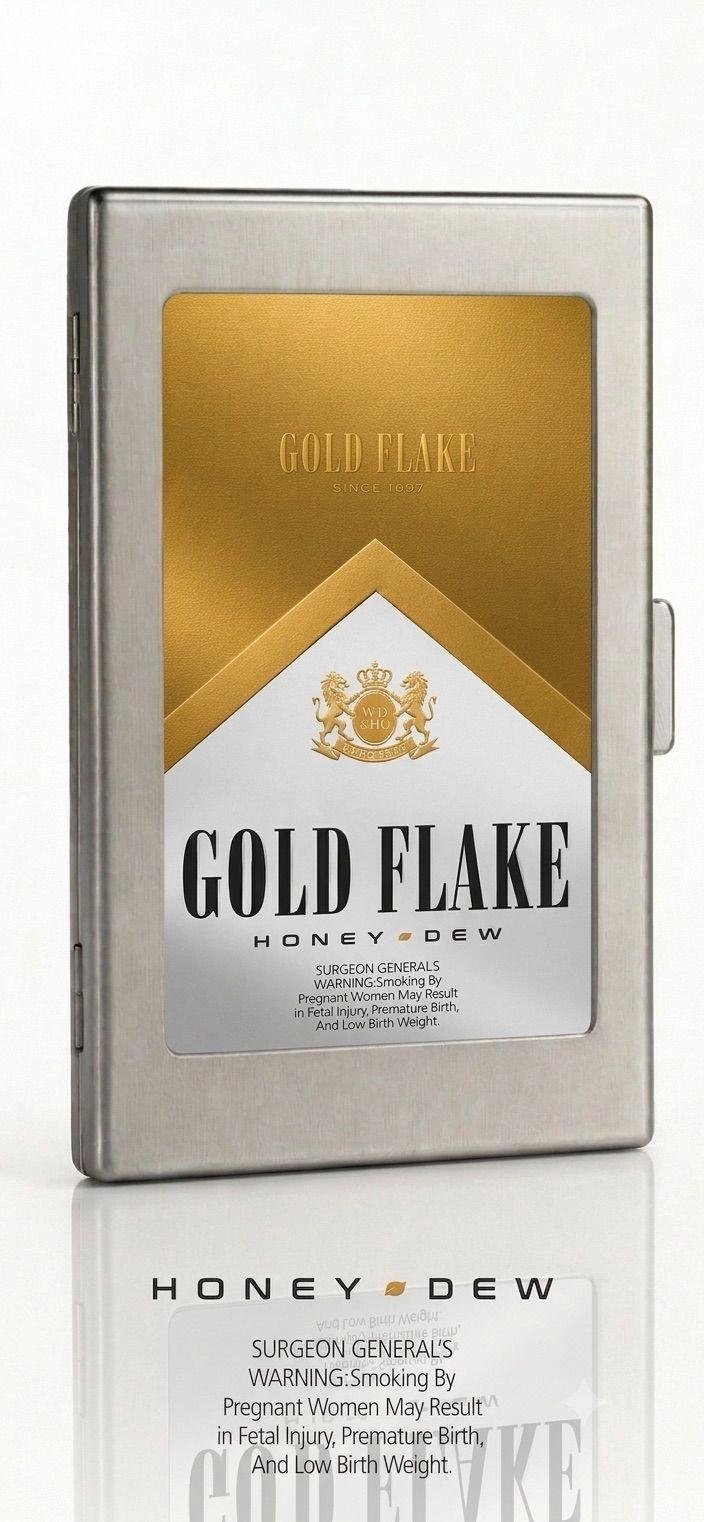 GOLD FLAKE | CLASSIC METAL WALLET | SILVER 1
