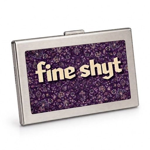 FINE SHYT | CLASSIC METAL WALLET | SILVER