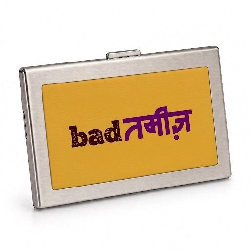 BADTAMEEZ | CLASSIC METAL WALLET | SILVER