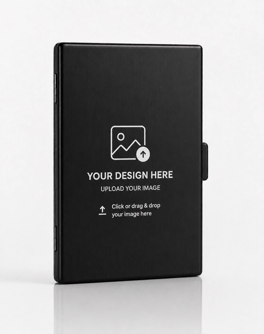 CUSTOMISATION | CLASSIC METAL WALLET | SILVER & BLACK 3
