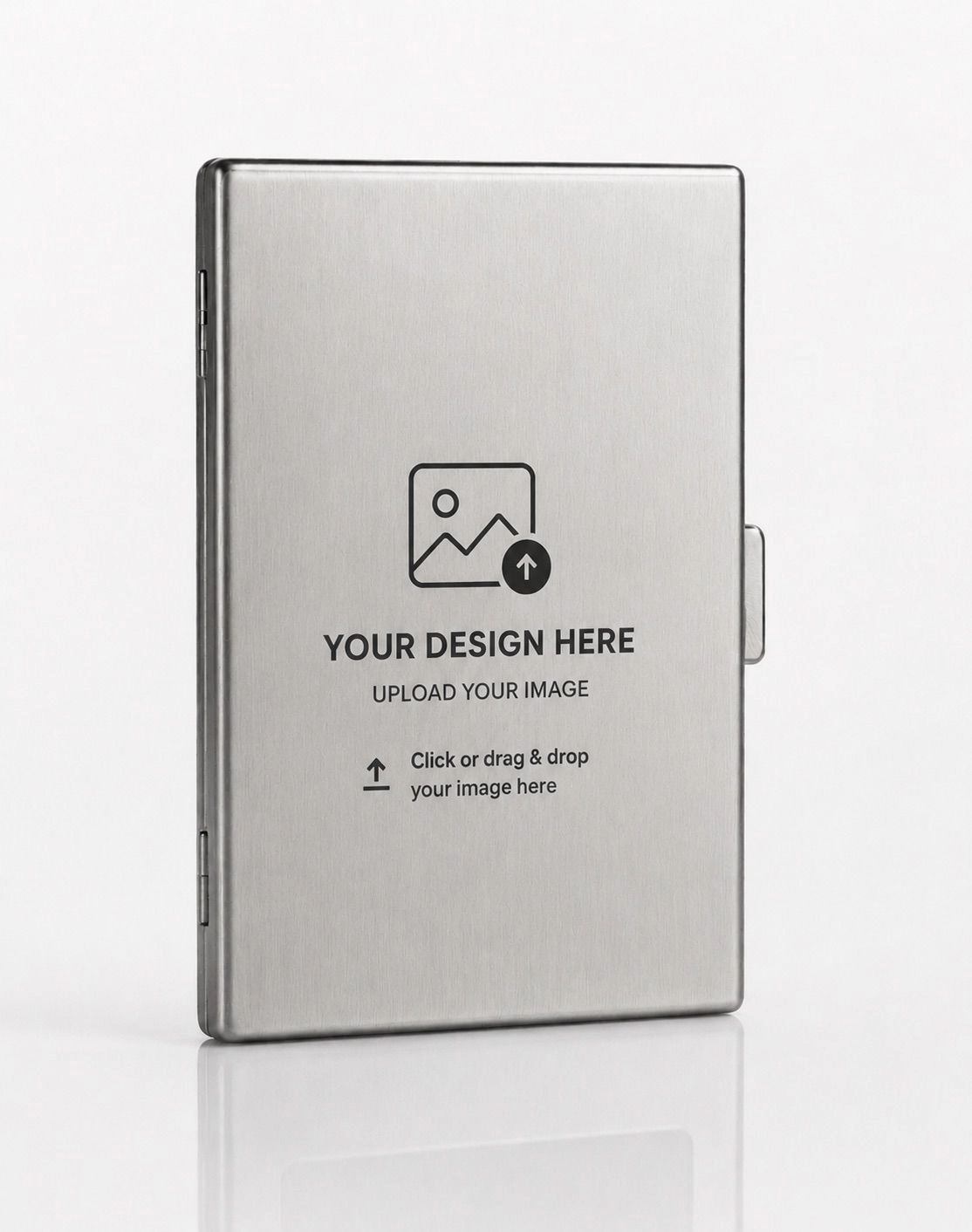 CUSTOMISATION | CLASSIC METAL WALLET | SILVER & BLACK 2