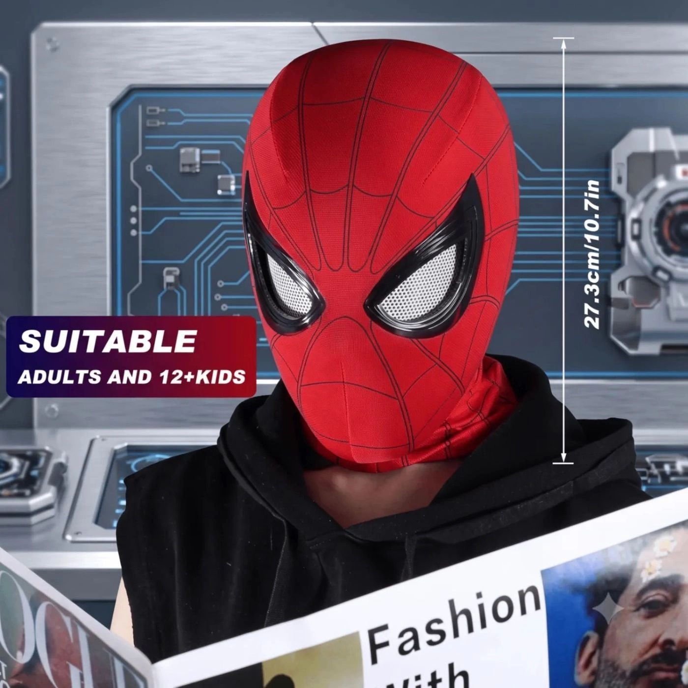 SPIDER-MAN MASK | Jaw Controlling Eyes | Blinking Mask | 6
