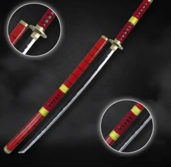 Zoro Red Wooden Katana  (104 cm)