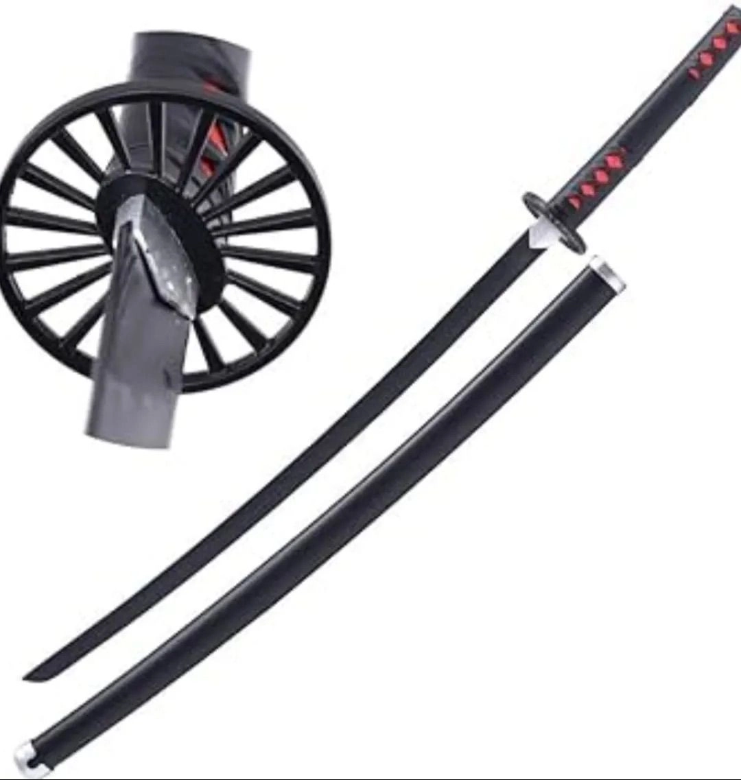 Tanjiro Black Wooden Katana (104cm) 2