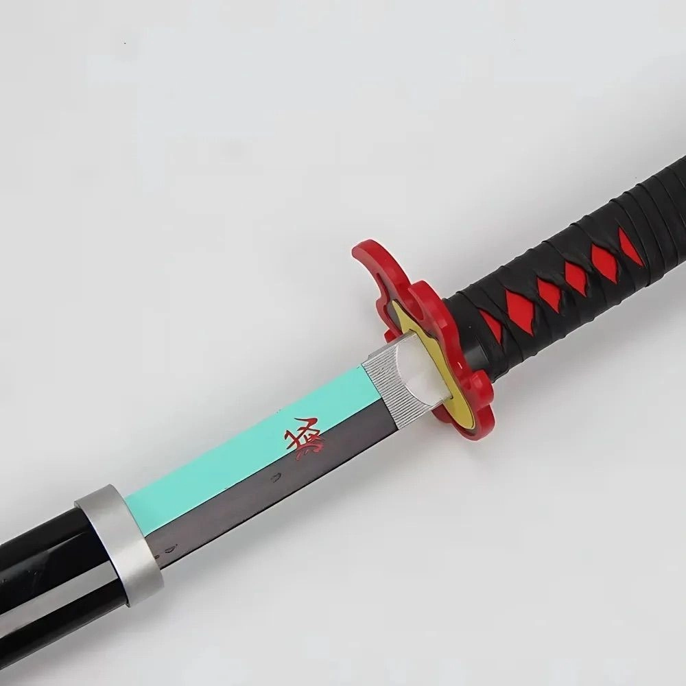 Tanjiro Kamado Blue Blade Wooden Katana (104cm) 2