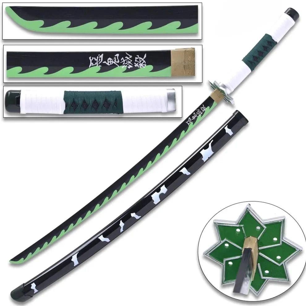 Sanemi Shinazugawa Wooden Katana (104cm) 1