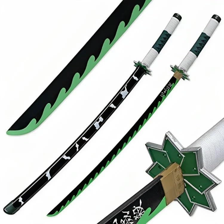 Sanemi Shinazugawa Wooden Katana (104cm) 2