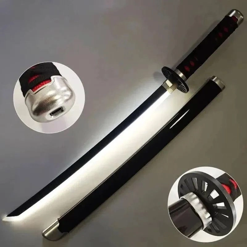 Tanjiro Wooden Katana with LED (104cm) 1