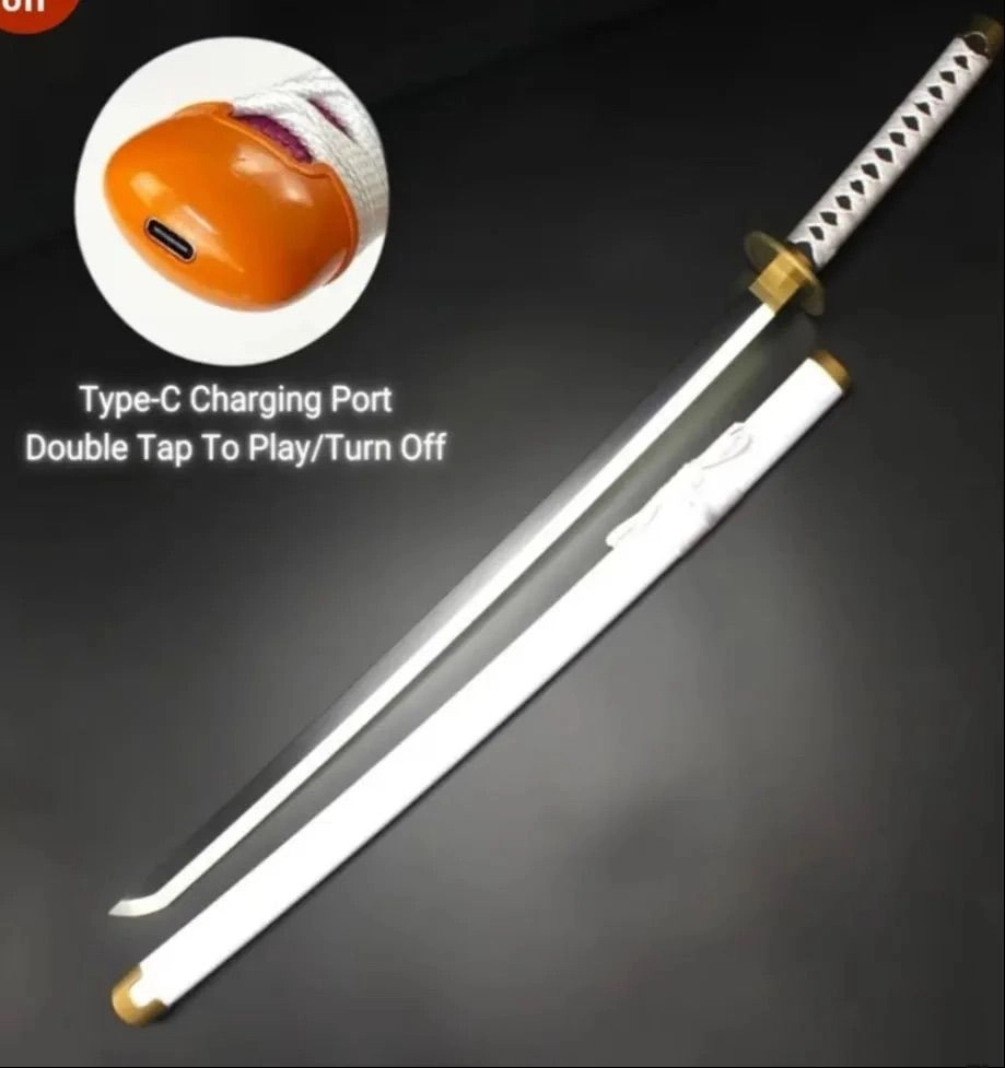 Zoro Wado Wooden Katana with LED (104cm) 2