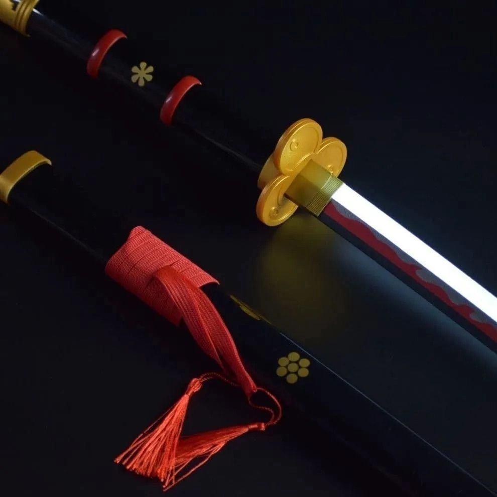 Enma Black Wooden Katana with LED (104cm) 1