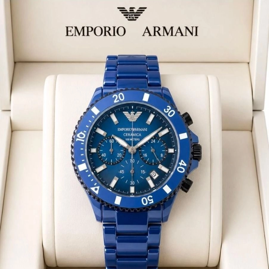 Emporio Armani Ceramica Chronograph Men's Watch 1