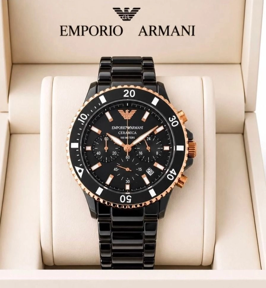 Emporio Armani Ceramica Chronograph Men's Watch 2