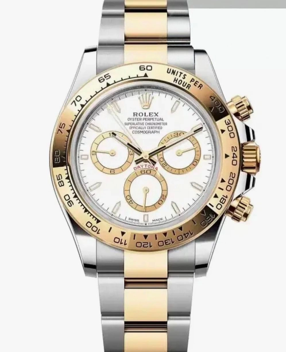 Rolex Inspired Gold Chronograph Watch 2