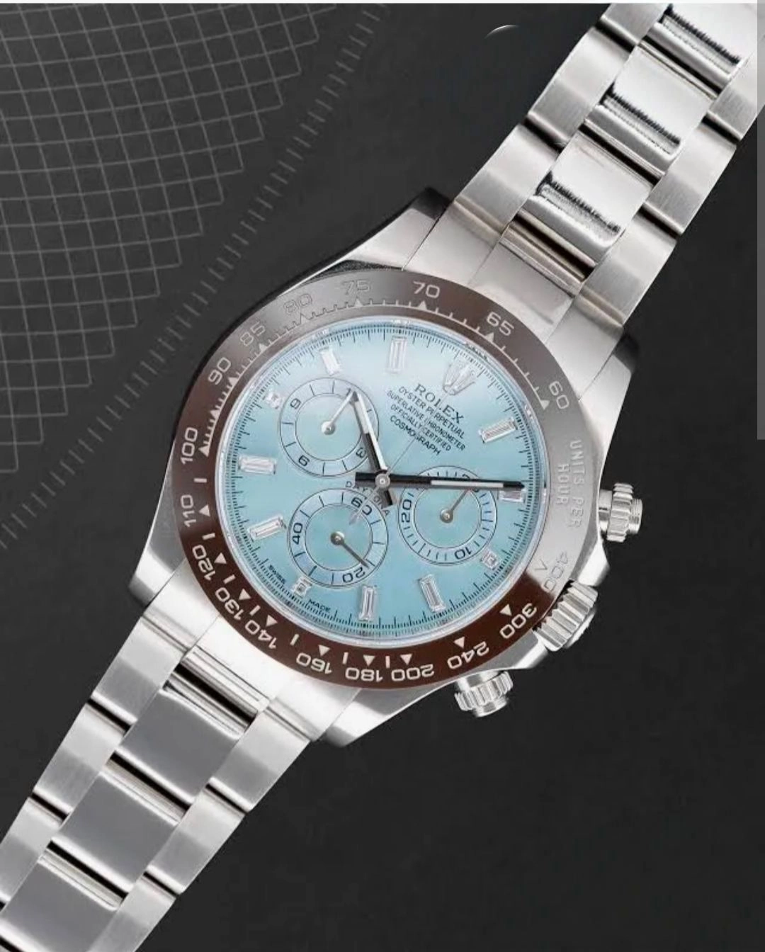 Rolex Inspired Gold Chronograph Watch 3