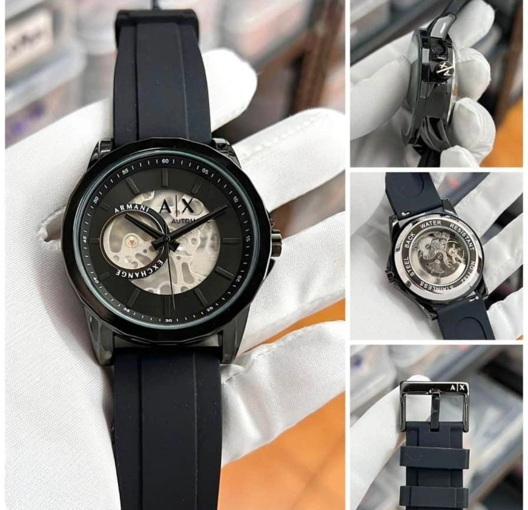 Armani Exchange Automatic Skeleton Watch 1