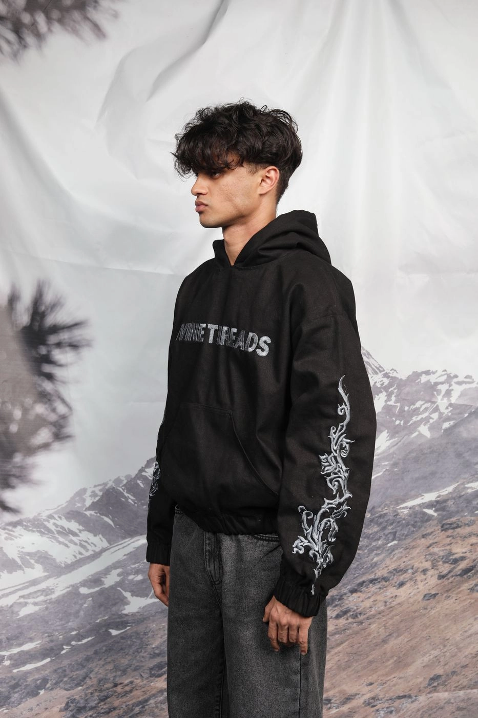 Oversized denim hoodie 2