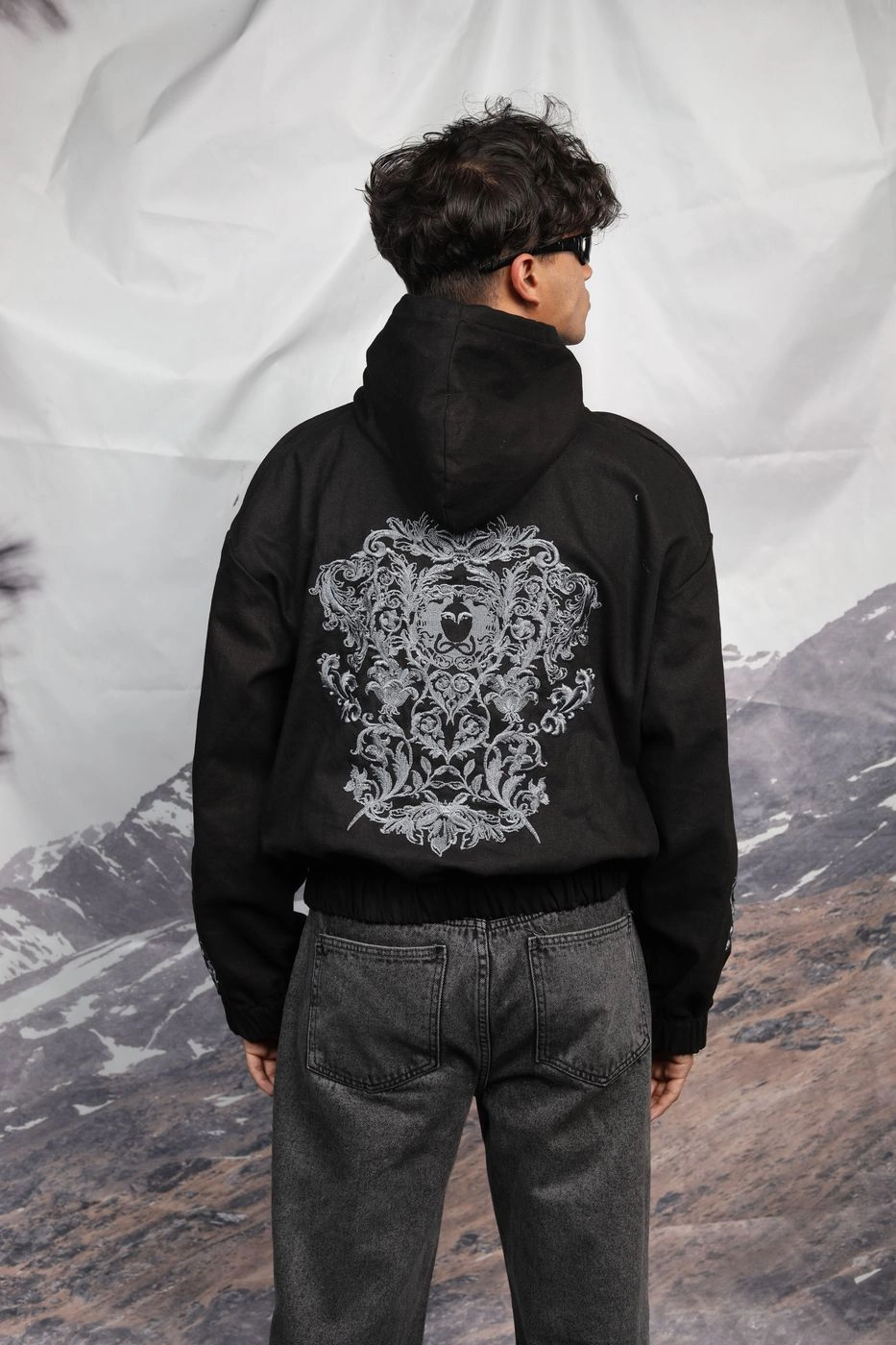 Oversized denim hoodie 3