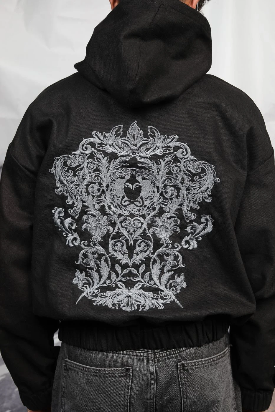 Oversized denim hoodie 4