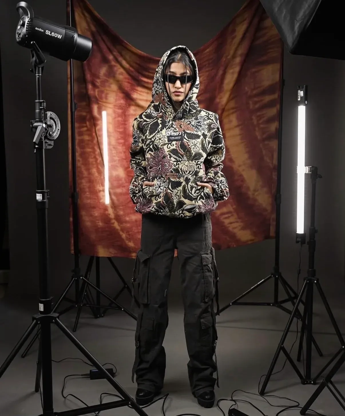 The floral jacquard hoodie 1.0 1