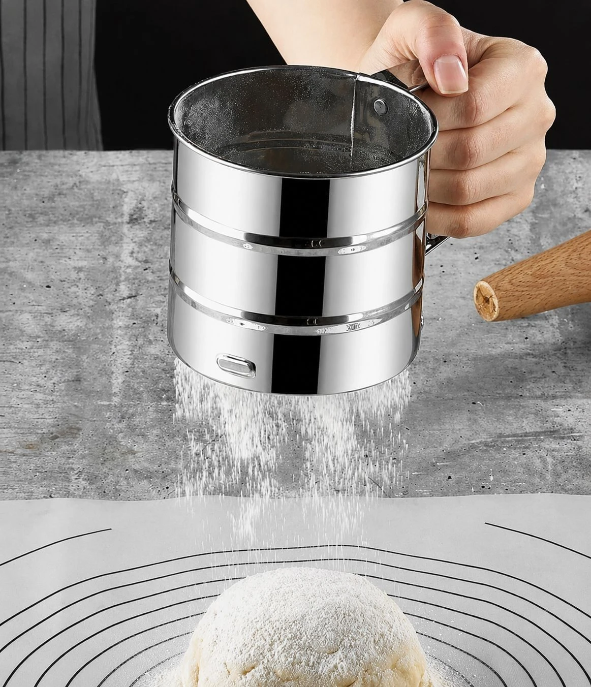Stainless Steel Flour Steiner 1