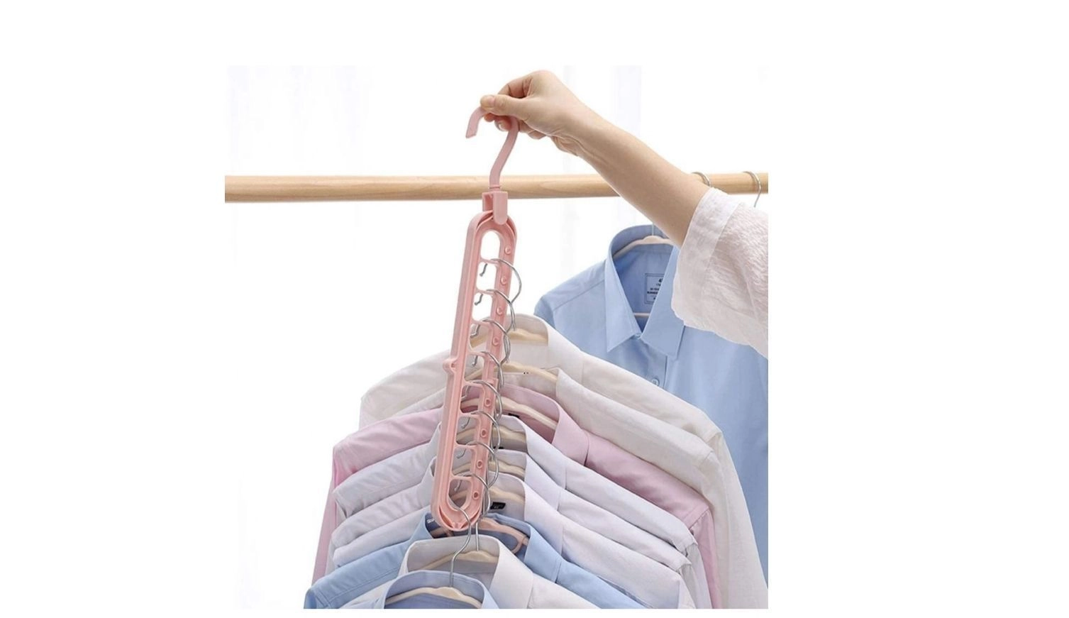 Multicolor Plastic Magic Cloth Hanger 3