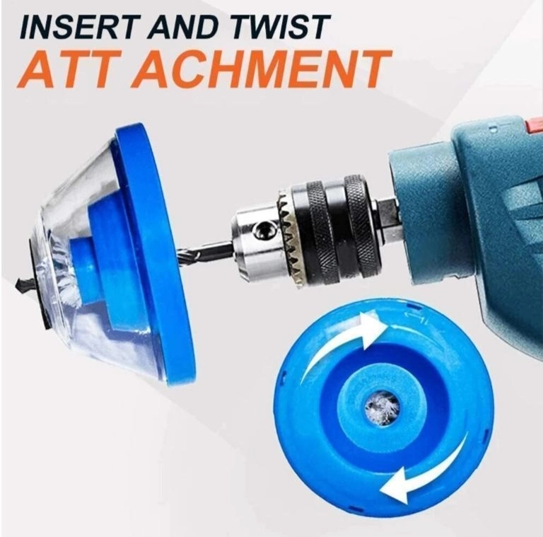 Drill Dust catcher Attachment, Electric Drill Dust Cover Ash Bowl Dustproof 2
