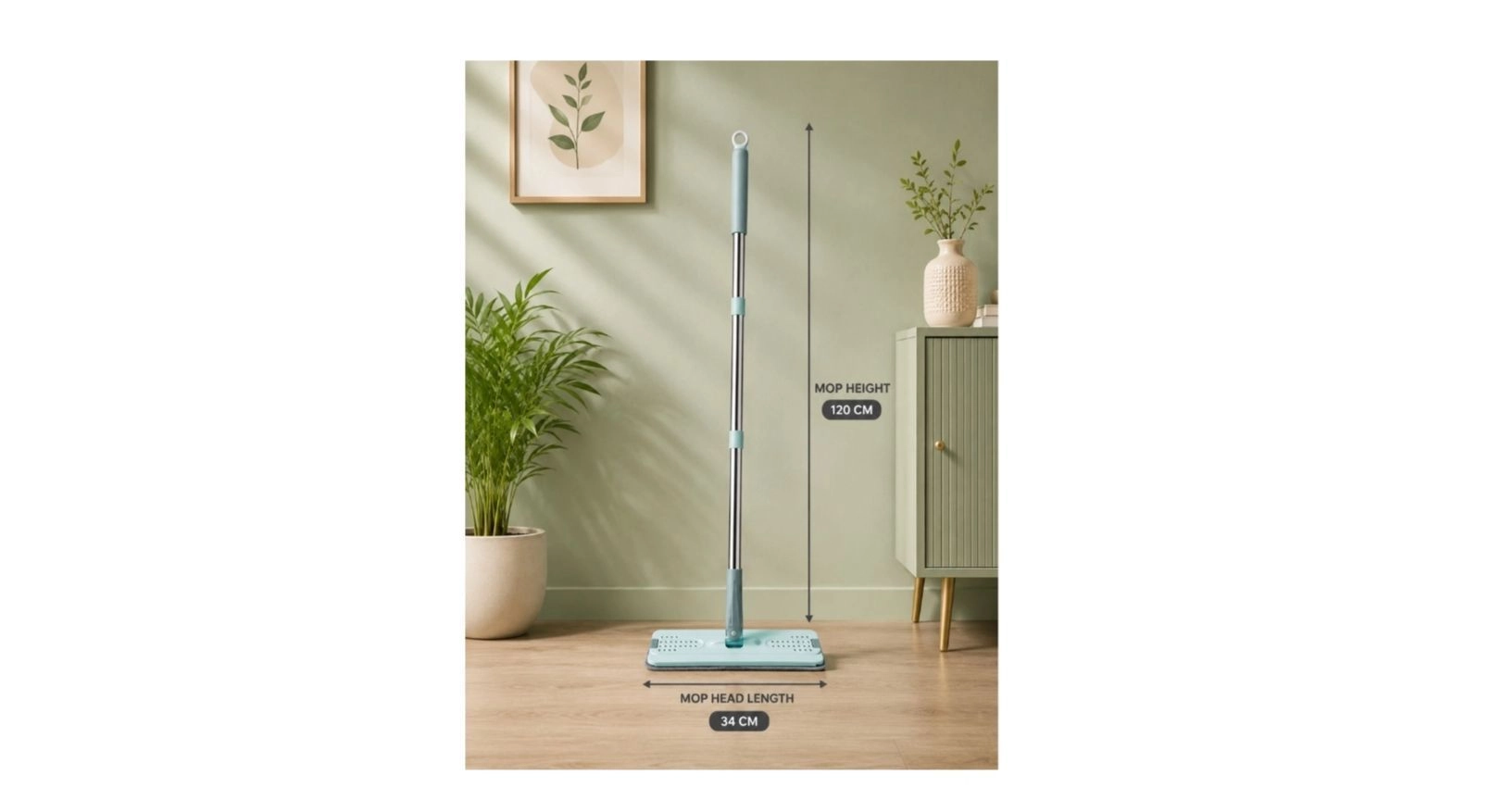 PLASTIC SCRATCH MOP BUCKET BIG Flat Mop 3
