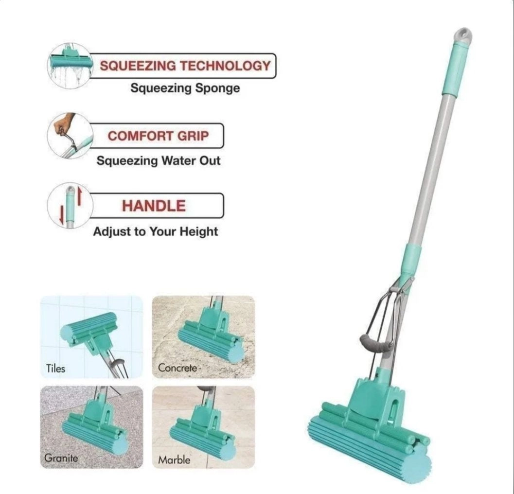 Scotch-Brite Butterfly Plastic Mop and Refill Combo Sponge Mop 2