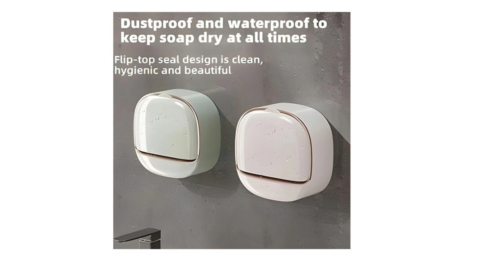 Wall Mounted Soap Dish Holder Box 3