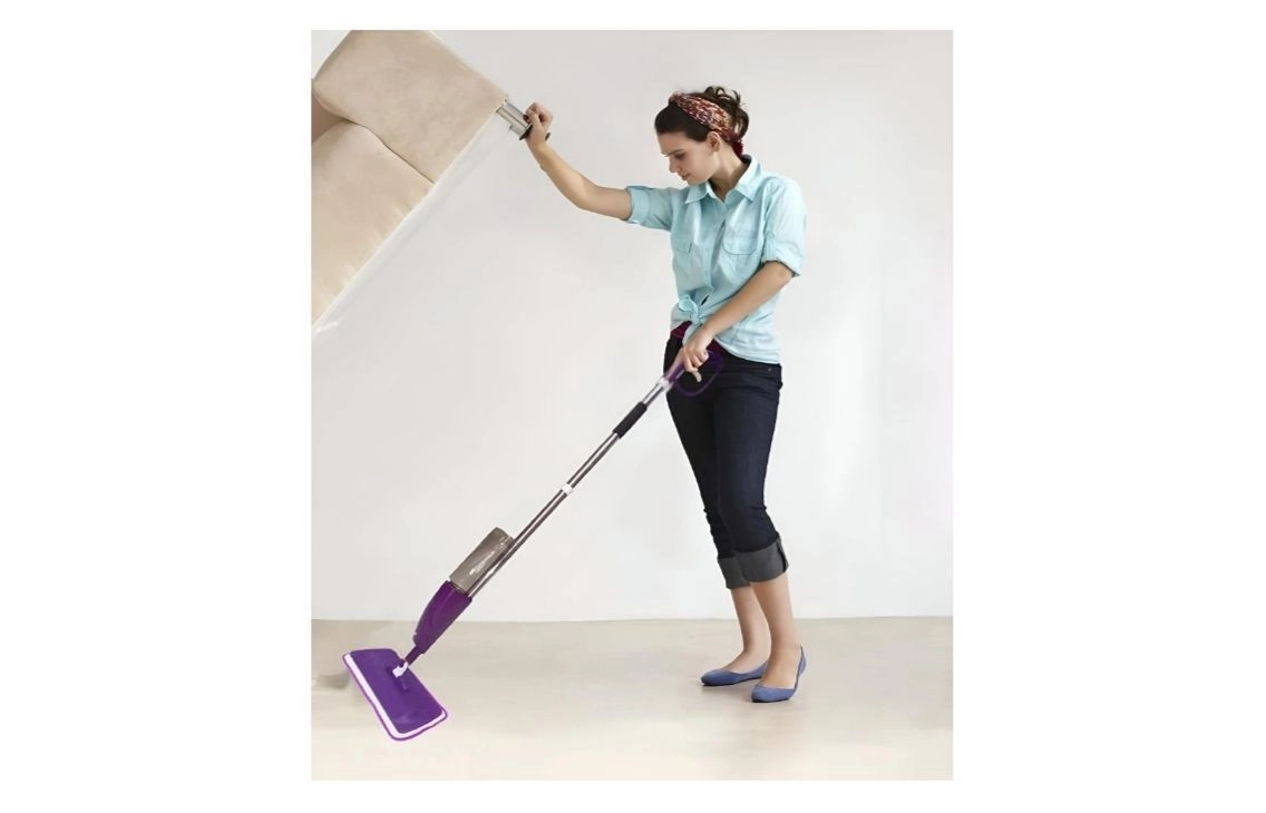 Spray Mop Set – Microfiber Floor Cleaner with Removable Washable Pad and Built-in Water Healthy Cleaning Integrated Mechanism for Stainless Steel Handle 360 (Pack of 1) 3